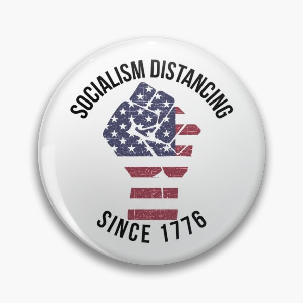 Item preview, Socialism Distancing T-ShirtSocialism Distancing since 1776 - Flag Fist designed and sold by TheUmbrrella.