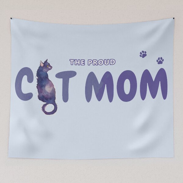 Item preview, The Proud Cat Mom | Watercolor designed and sold by Leiratorii.