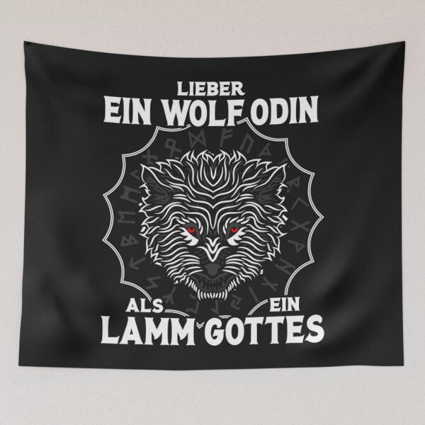 Artikelvorschau, Wikinger T-ShirtWikinger Nordische Mythologie Odin Wolf Shirt entworfen und verkauft von OrborneAlice96.
