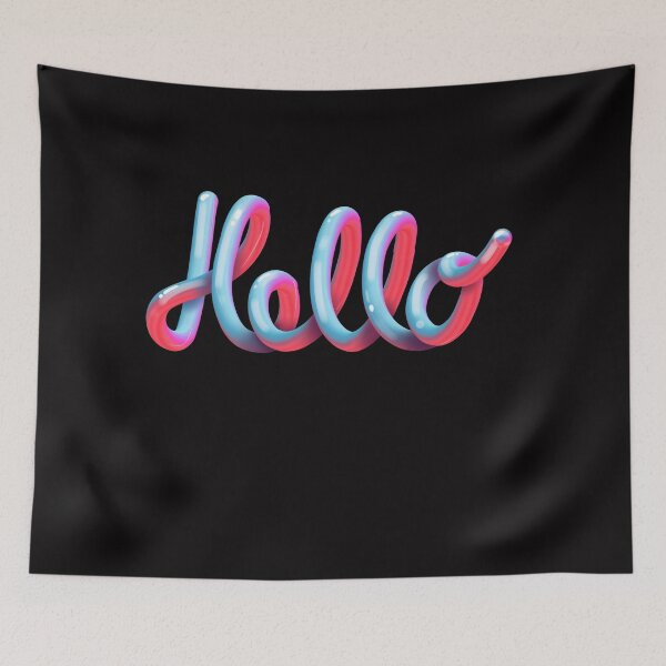 Item preview, Hello fonts 3D, hello graphics design, abstract liquid fluid fonts 3D designed and sold by neng0026.