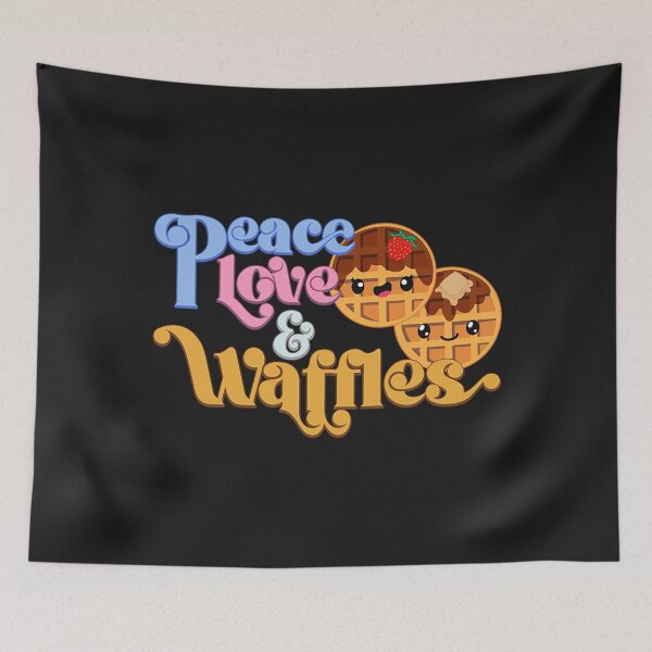 Item preview, Waffles T-ShirtPeace Love and Waffles  designed and sold by OrborneAlice96.