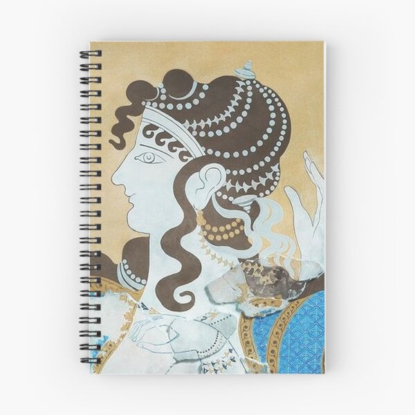 Item preview, Ladies in Blue Minoan Fresco Fragments II, Palace of Knossos - Ancient Greek Artwork Restoration designed and sold by Purrfecta.