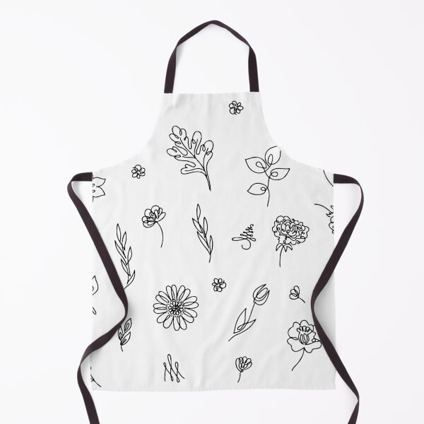 Item preview, Outline Flowers and Leaves on White designed and sold by Pavnud.