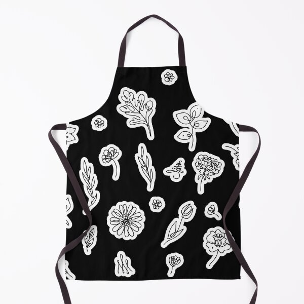 Item preview, Outline Flowers and Leaves on Black designed and sold by Pavnud.
