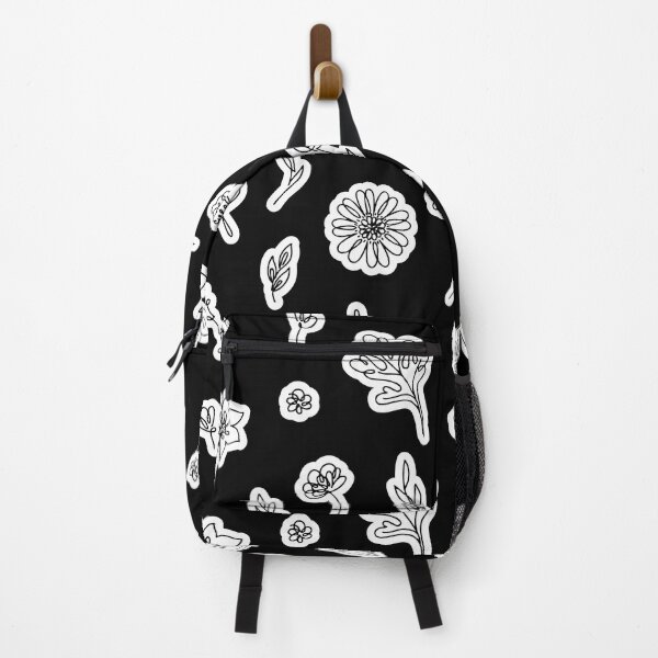 Item preview, Outline Flowers and Leaves on Black designed and sold by Pavnud.