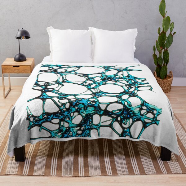 Artikelvorschau, Aquablaues Netzmuster entworfen und verkauft von CherryDamzel.