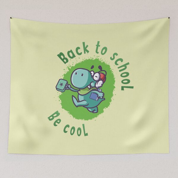 Item preview, Dinosaur back to school be cool - green designed and sold by Kidzz.