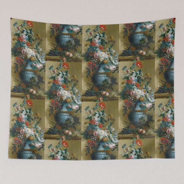 Item preview, Flowers in a blue vase designed and sold by not4fantasy.
