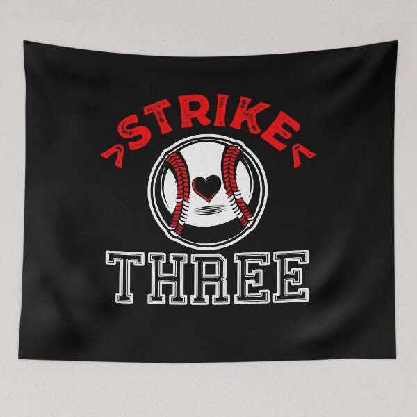 Item preview, Strike Three - Baseball Lovers (Dark) designed and sold by the-krisney-way.