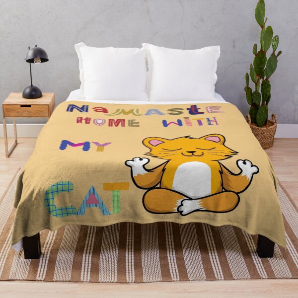 Item preview, Namaste At Home With My Cat designed and sold by Perceptible.