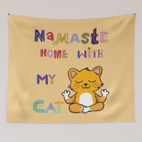Item preview, Namaste At Home With My Cat designed and sold by Perceptible.
