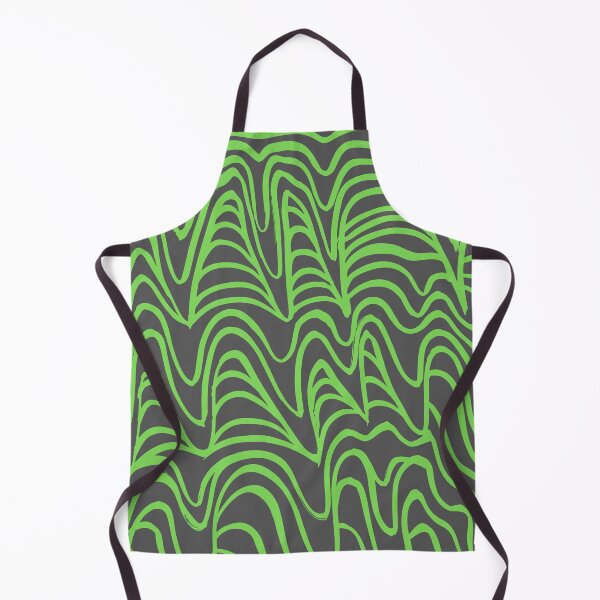 Item preview, Green Wavy Lines Pattern designed and sold by CherryDamzel.