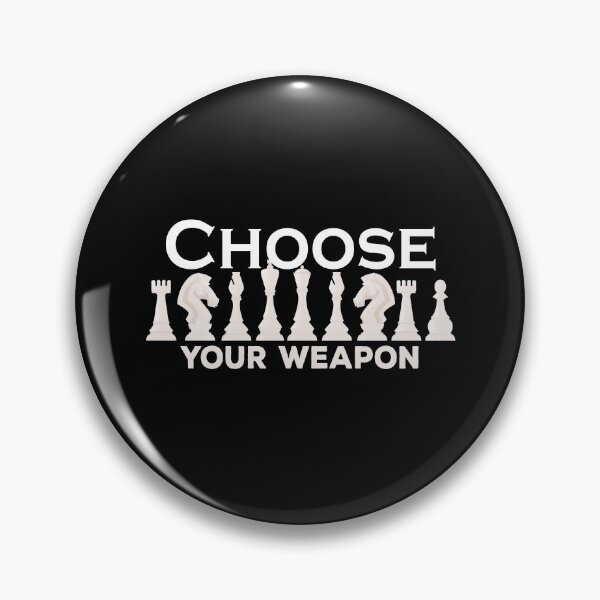 Item preview, Choose Your Weapon Chess, funny chess Game Brain Master designed and sold by StoreMix23.