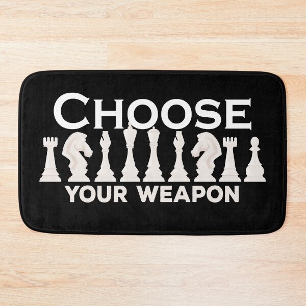 Item preview, Choose Your Weapon Chess, funny chess Game Brain Master designed and sold by StoreMix23.