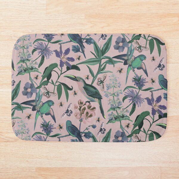 Item preview, Birds and Butterflies Seamless Pattern Cottage Garden designed and sold by Happy  People Prints.
