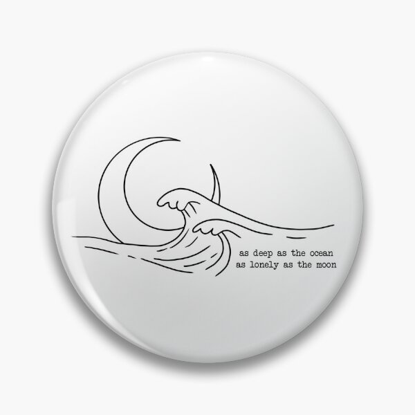 Item preview, moon and ocean  designed and sold by arceart.