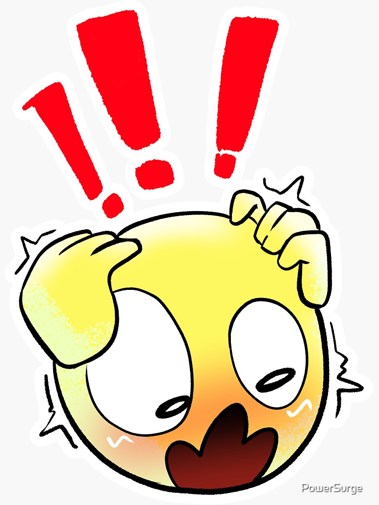 Sad cute little cursed Pou | Sticker