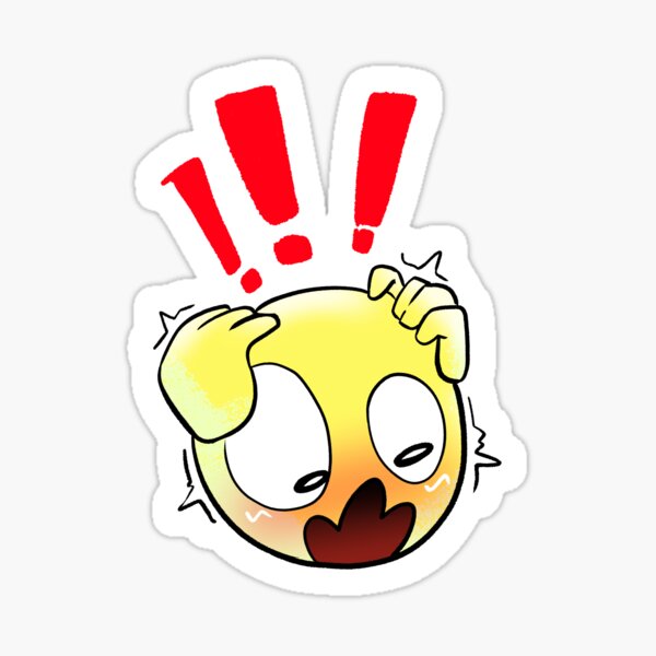 Cursed Emoji: Agony Sticker for Sale by ayliens596