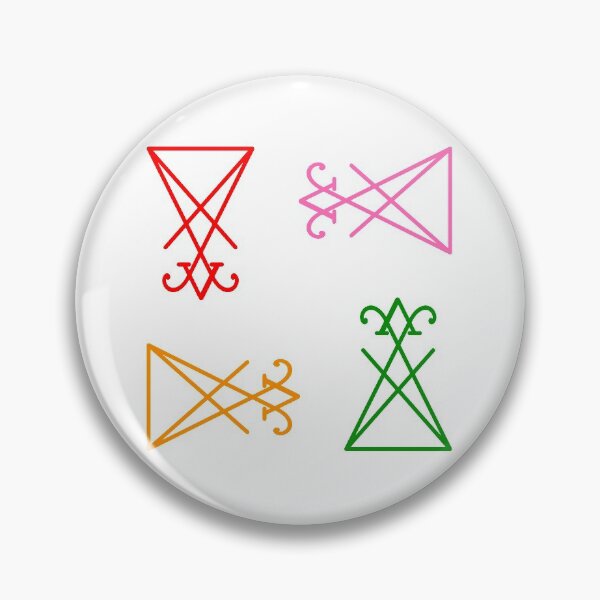 Item preview, Colorful Lucifer Sigil Pattern designed and sold by AlasAHintStudio.