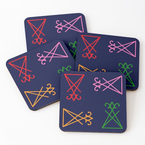 Item preview, Colorful Lucifer Sigil Pattern designed and sold by AlasAHintStudio.