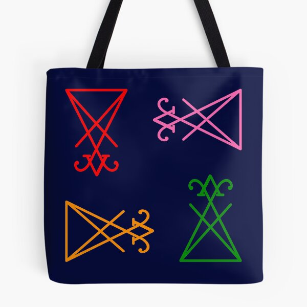 Item preview, Colorful Lucifer Sigil Pattern designed and sold by AlasAHintStudio.