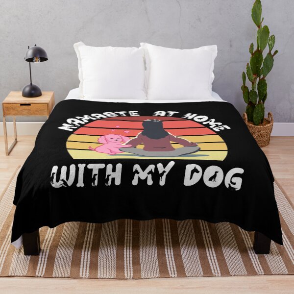 Item preview, Namaste at home with my dog,yoga with dog, with my dog designed and sold by plussorn.