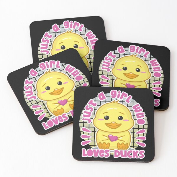 Item preview, Just A Girl Who Loves Ducks Text With Cute and Kawaii Ducks Graphic for Ducks Lover designed and sold by NightGleam.