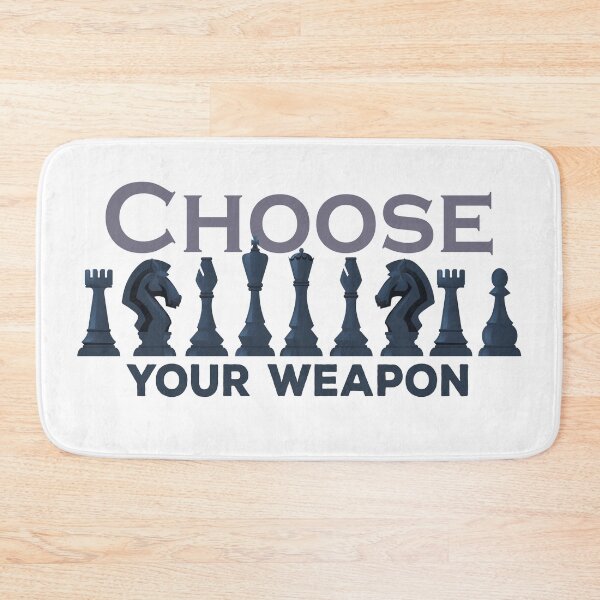 Item preview, Choose Your Weapon Chess, funny chess Game Brain Master designed and sold by StoreMix23.