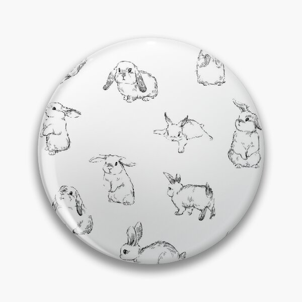 Item preview, cute rabbits sticker pack  designed and sold by salemfoxy.