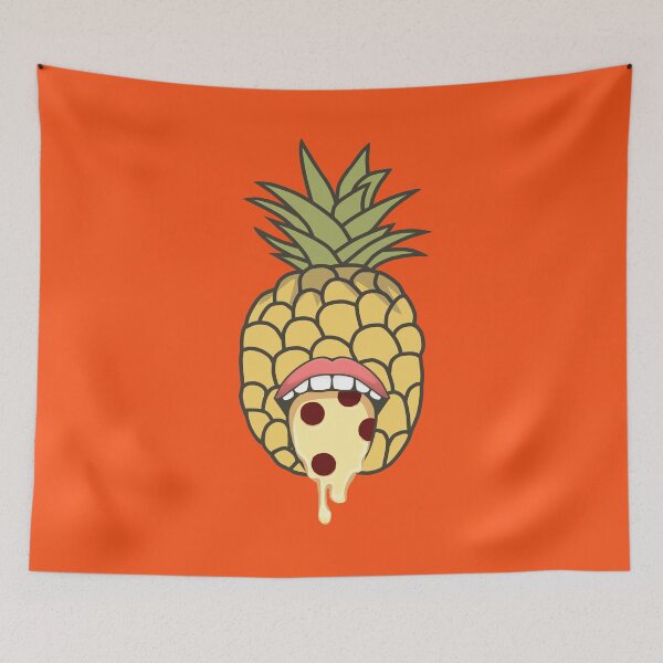 Item preview, Pineapple Pizza Tongue Lips - Funny Food designed and sold by ViewerEqualsPhoton.