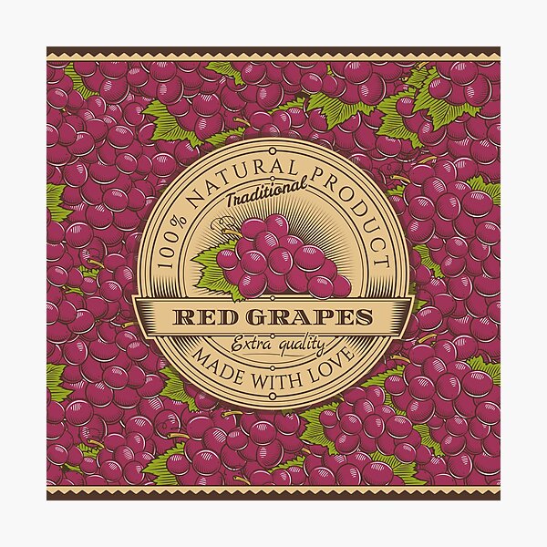 Item preview, The Red Grape Cart designed and sold by Paisley-Perfect.