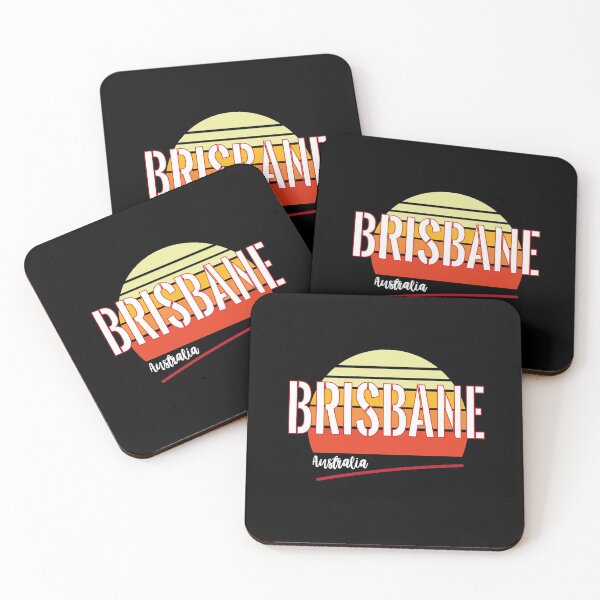 Item preview, Brisbane City- Australian State- City of Brisbane-Third-Most Populous City- Vintage Summer Sunset Design- Amazing Matching Gift Idea For Boyfriend designed and sold by Rassitni.