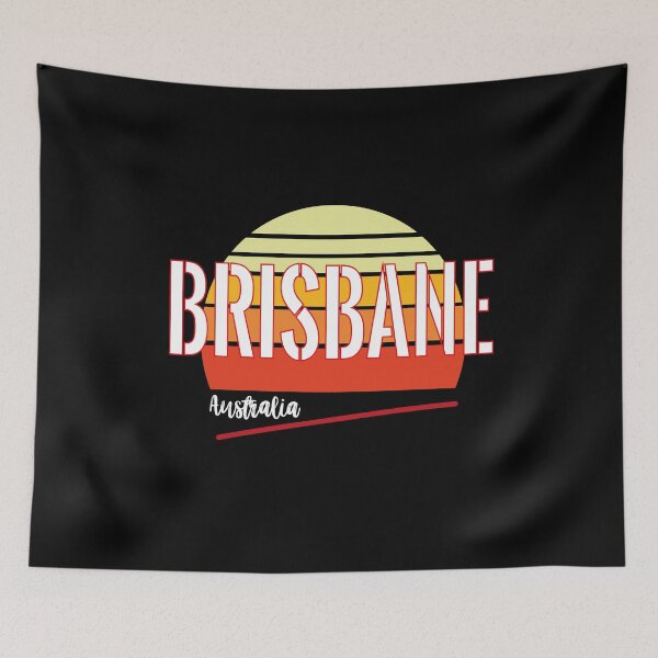 Item preview, Brisbane City- Australian State- City of Brisbane-Third-Most Populous City- Vintage Summer Sunset Design- Amazing Matching Gift Idea For Boyfriend designed and sold by Rassitni.