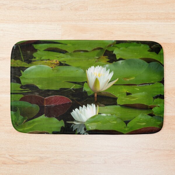 Item preview, White Water Lillies Among Giant Lilly Pads designed and sold by KbytesOfJax Outdoor and Nature.