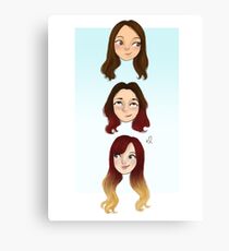 3 geeks Canvas Print