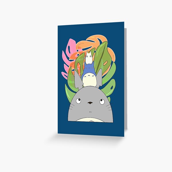 Cartes De Vœux Sur Le Theme Totoro Redbubble