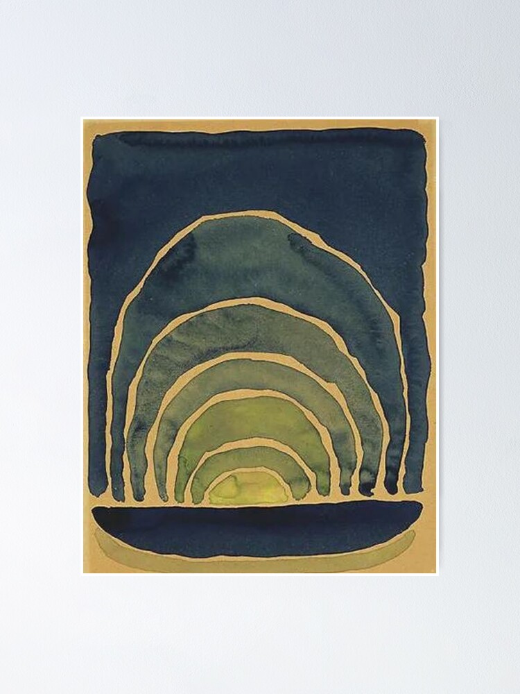 "light coming on the plains n. I O Keeffe watercolor" Poster
