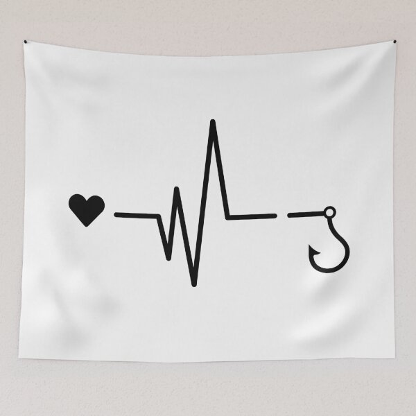 Item preview, Fishing hook heartbeat designed and sold by mksjr.