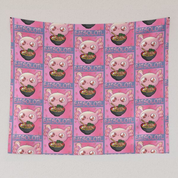 Item preview, Cute Baby Axolotl Eatsolotl - Funny Kawaii Anime Axolostl Ramen Soup Nodles Vintage  designed and sold by PatternFariss.