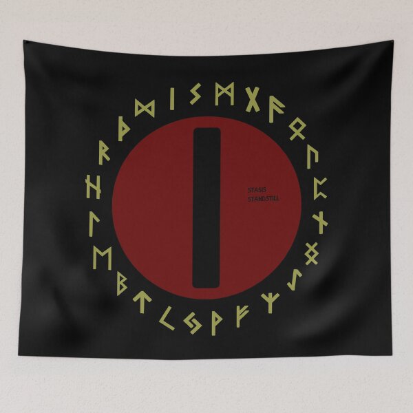 Artikelvorschau, Rotes Isa Elder Futhark Runensymbol entworfen und verkauft von Depic Spirit.