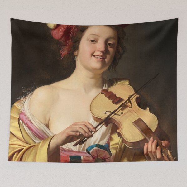 Item preview, The Violin Player by Gerard van Honthorst designed and sold by academic-art.