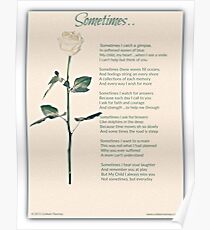 Sometime Poem (Child Loss) Poster