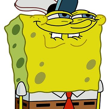 Spongebob human face Meme Sticker Magnet for Sale by desigbyZEE