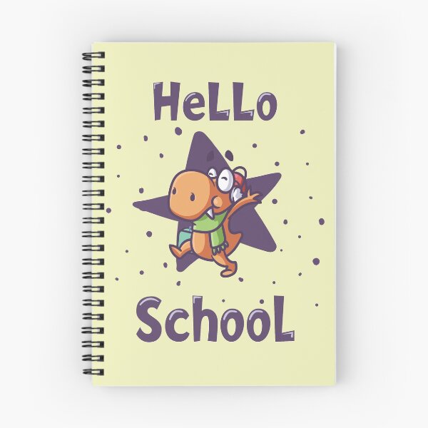 Item preview, Hello school baby dinosaur - dark designed and sold by Kidzz.