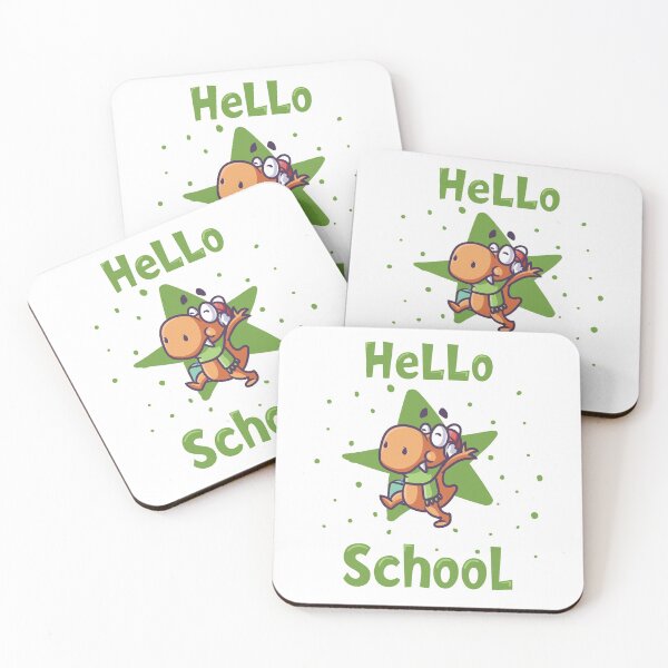 Item preview, Hello school baby dinosaur - green designed and sold by Kidzz.