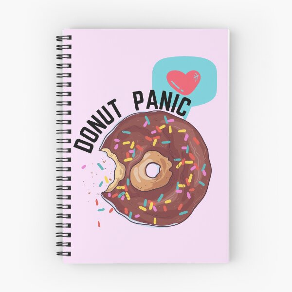 Item preview, Donut panic - black font funny designed and sold by theslowdown.