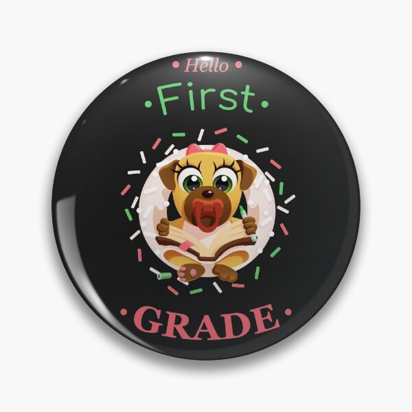 Item preview, Hello first grade | Baby pug girl designed and sold by AnnaRuz.