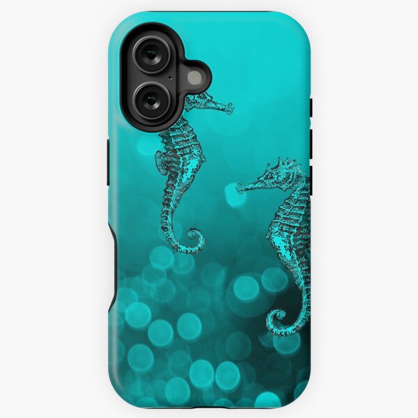 Item preview, Summer Vibes Sea Horses In Deep Turquoise Waters designed and sold by artsandsoul.