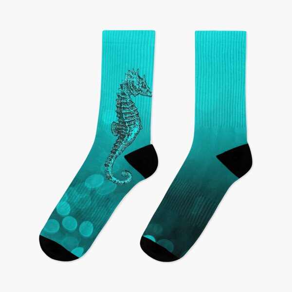 Item preview, Summer Vibes Sea Horses In Deep Turquoise Waters designed and sold by artsandsoul.