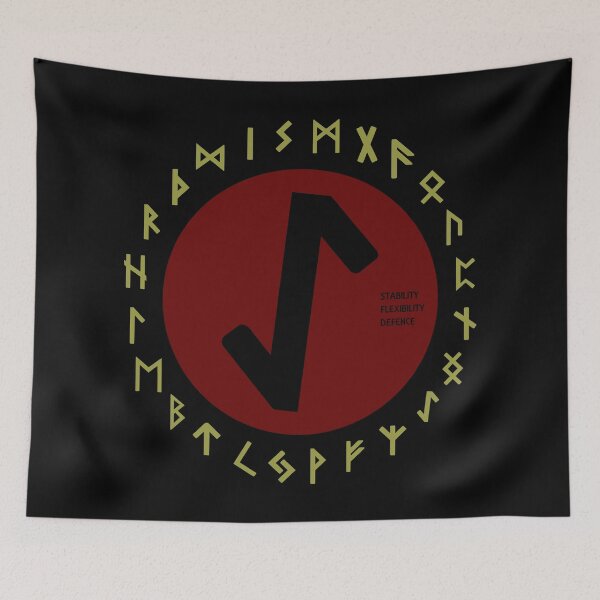 Item preview, Red Eihwaz Futhark Rune Symbol designed and sold by Depic Spirit.